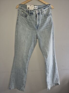 Seven7 Light Wash Wide Leg Jeans - Pale Blue